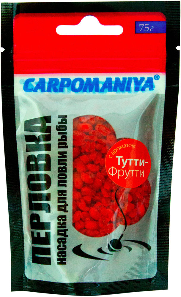 Перловка насадочная Карпомания (75г) оранж. с аром. тутти фрутти (пакет)