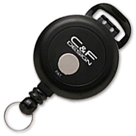 Ретривер с клипсой C&F Design Flex Pin-On Reel CFA-72/BK (черный)