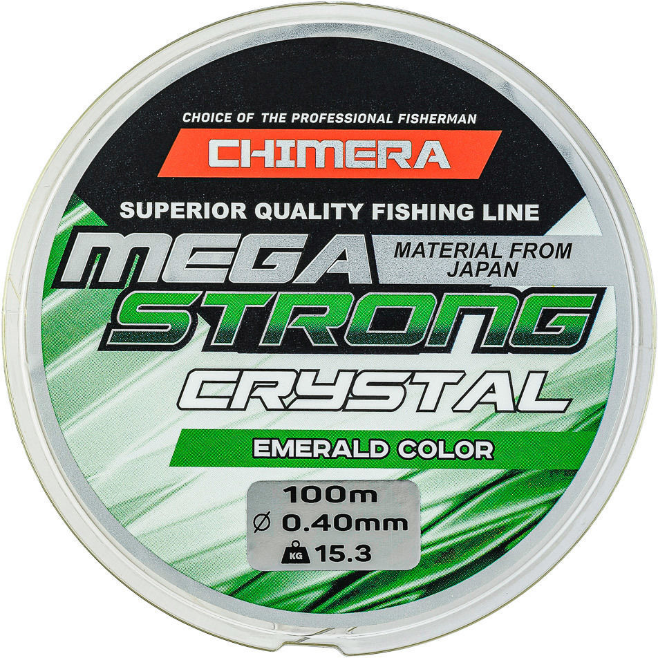 Леска Chimera Megastrong 100 m 0.14 mm Crystal Emerald Color (прозрачная)