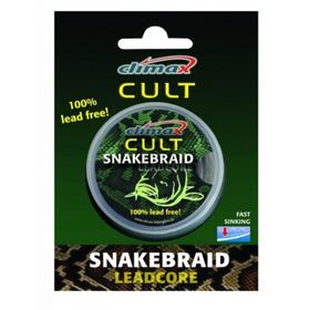 Ледкор без свинца Climax CULT Snake Braid 10 м. 30 lbs.14,5 kg. Silt