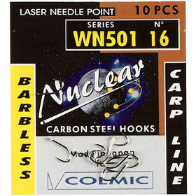Крючки Colmic Nuclear WN501 №16 (упаковка - 10шт) без бородки