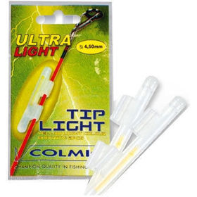 Светлячок с держателем на хлыст Colmic Tip Light 4,50mm-диаметр хлыста 2,7-3,2мм (2шт)
