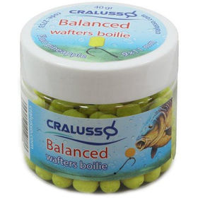 Бойлы Cralusso Balanced Wafters Boilie 9х11мм (40г) Fluo Pineapple