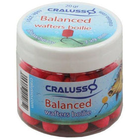 Бойлы Cralusso Balanced Wafters Boilie 6х7мм (20г) Strawberry