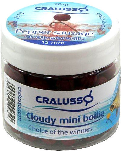 Бойлы Cralusso Pop-Up Mini Boilie 12мм (40г) Pepper sausage Cloudy