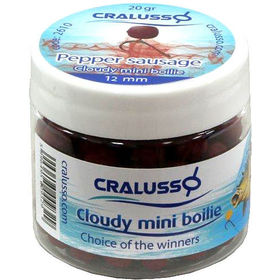 Бойлы Cralusso Pop-Up Mini Boilie 12мм (40г) Pepper sausage Cloudy
