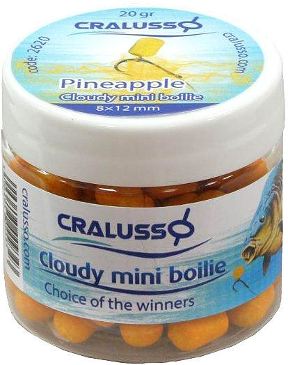 Бойлы Cralusso Pop-Up Mini Boilie 8x12мм (20г) Pineapple Cloudy