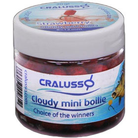 Бойлы Cralusso Pop-Up Mini Boilie 8x12мм (20г) Strawberry Cloudy