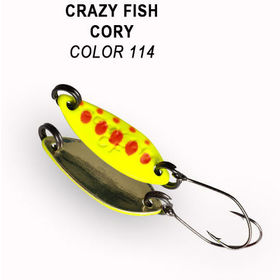 Колеблющаяся блесна Crazy Fish Cory-1.1 / CORY-1.1g-114