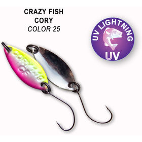 Колеблющаяся блесна Crazy Fish Cory-1.1 / CORY-1.1g-25