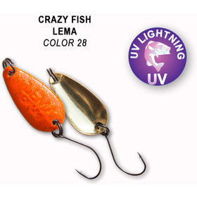Колеблющаяся блесна Crazy Fish Lema-1.6 / LEMA-1.6g-28