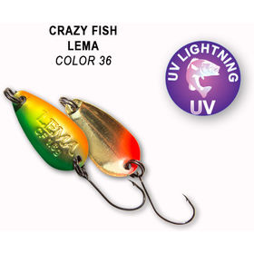 Колеблющаяся блесна Crazy Fish Lema-1.6 / LEMA-1.6g-36