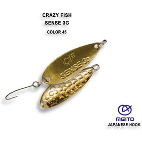 Колеблющаяся блесна Crazy Fish Sense-3 / #45-OL