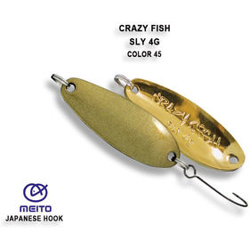 Колеблющаяся блесна Crazy Fish Sly-4 / #45-OL