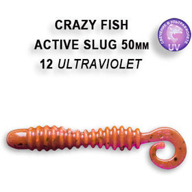 Силиконовая приманка Crazy Fish Active Slug 2 / 29-50-12-6 / Кальмар (10 шт.)