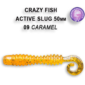 Силиконовая приманка Crazy Fish Active Slug 2 / 29-50-9-6 / Кальмар (10 шт.)