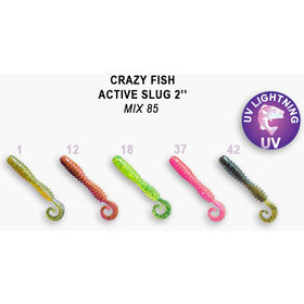 Силиконовая приманка Crazy Fish Active Slug 2 / 29-50-M85-6 / Кальмар (10 шт.)