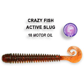 Силиконовая приманка Crazy Fish Active Slug 2,8 / 2-7.1-10-5 / Ж.Чеснок (8 шт.)