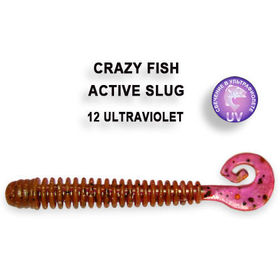 Силиконовая приманка Crazy Fish Active Slug 2,8 / 2-7.1-12-1 / Анис (8 шт.)