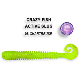 Силиконовая приманка Crazy Fish Active Slug 2,8 / 2-7.1-6-1 / Анис (8 шт.)