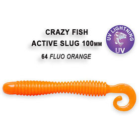 Силиконовая приманка Crazy Fish Active Slug 4 / 31-100-64-6 / Кальмар (6 шт.)