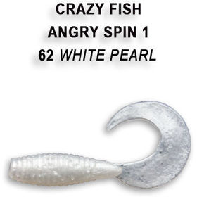 Силиконовая приманка Crazy Fish Angry Spin 1 / 20-25-62-4 / Креветка (8 шт.)