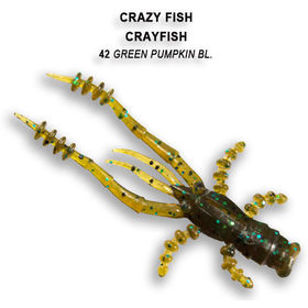 Силиконовая приманка Crazy Fish Crayfish 1,8 / 26-45-42-6 / Кальмар (8 шт.)
