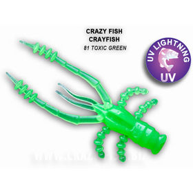 Силиконовая приманка Crazy Fish Crayfish 1,8 / 26-45-81-6 / Кальмар (8 шт.)