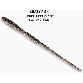 Силиконовая приманка Crazy Fish Cruel Leech 5.1 / 41-130-10d-6 / Кальмар (10 шт.)