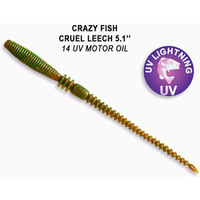 Силиконовая приманка Crazy Fish Cruel Leech 5.1 / 41-130-14-6 / Кальмар (10 шт.)