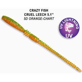 Силиконовая приманка Crazy Fish Cruel Leech 5.1 / 41-130-5d-6 / Кальмар (10 шт.)