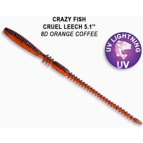 Силиконовая приманка Crazy Fish Cruel Leech 5.1 / 41-130-8d-6 / Кальмар (10 шт.)
