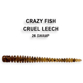 Силиконовая приманка Crazy Fish Cruel Leech  8 / 8-55-26-6 / Кальмар (8 шт.)