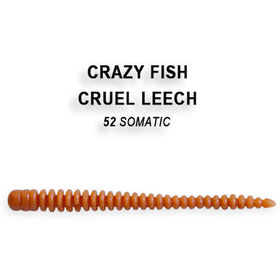 Силиконовая приманка Crazy Fish Cruel Leech  8 / 8-55-52-6 / Кальмар (8 шт.)