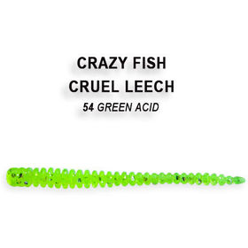 Силиконовая приманка Crazy Fish Cruel Leech  8 / 8-55-54-6 / Кальмар (8 шт.)