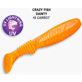 Силиконовая приманка Crazy Fish Dainty 3,3 / 25-85-18-6 / Кальмар (6 шт.)