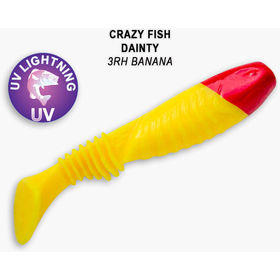 Силиконовая приманка Crazy Fish Dainty 3,3 / 25-85-3RH-6 / Кальмар (6 шт.)