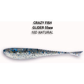 Силиконовая приманка Crazy Fish Glider 2,2 / 35-55-10d-6-F / Кальмар (10 шт.)