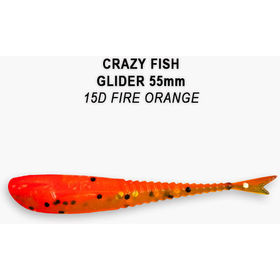 Силиконовая приманка Crazy Fish Glider 2,2 / 35-55-15d-6 / Кальмар (10 шт.)