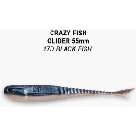Силиконовая приманка Crazy Fish Glider 2,2 / 35-55-17d-6 / Кальмар (10 шт.)
