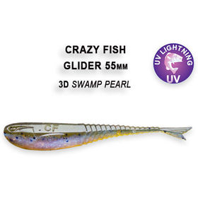 Силиконовая приманка Crazy Fish Glider 2,2 / 35-55-3d-6-F / Кальмар (10 шт.)