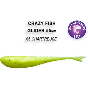 Силиконовая приманка Crazy Fish Glider 2,2 / 35-55-6-6 / Кальмар (10 шт.)