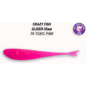 Силиконовая приманка Crazy Fish Glider 2,2 / 35-55-76-6 / Кальмар (10 шт.)