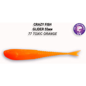 Силиконовая приманка Crazy Fish Glider 2,2 / 35-55-77-6 / Кальмар (10 шт.)