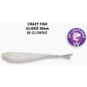 Силиконовая приманка Crazy Fish Glider 2,2 / 35-55-89-6 / Кальмар (10 шт.)