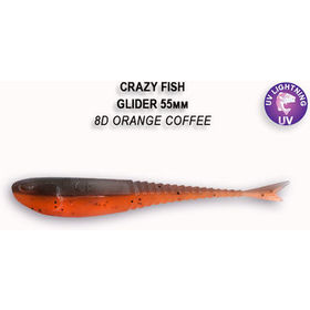 Силиконовая приманка Crazy Fish Glider 2,2 / 35-55-8d-6-F / Кальмар (10 шт.)