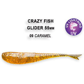 Силиконовая приманка Crazy Fish Glider 2,2 / 35-55-9-6 / Кальмар (10 шт.)