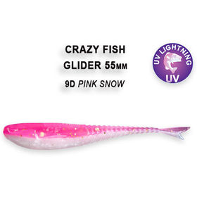 Силиконовая приманка Crazy Fish Glider 2,2 / 35-55-9d-6-F / Кальмар (10 шт.)