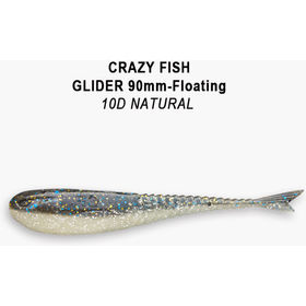 Силиконовая приманка Crazy Fish Glider 3,5 / 36-90-10d-6-F / Кальмар (8 шт.)