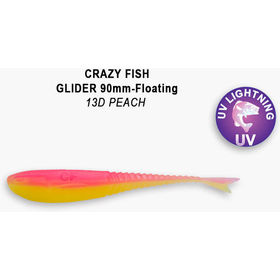 Силиконовая приманка Crazy Fish Glider 3,5 / 36-90-13d-6-F / Кальмар (8 шт.)
